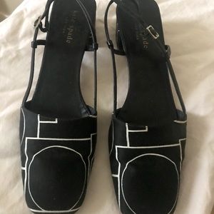 Kate Spade silk slingbacks - exclusive